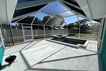 White enclosure by East Coast Aluminum